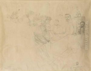 Proces Lebaudy, Deposition De Mademoiselle Marsy (d. 194; W. 152; A. 191) by Henri De Toulouse-Lautrec