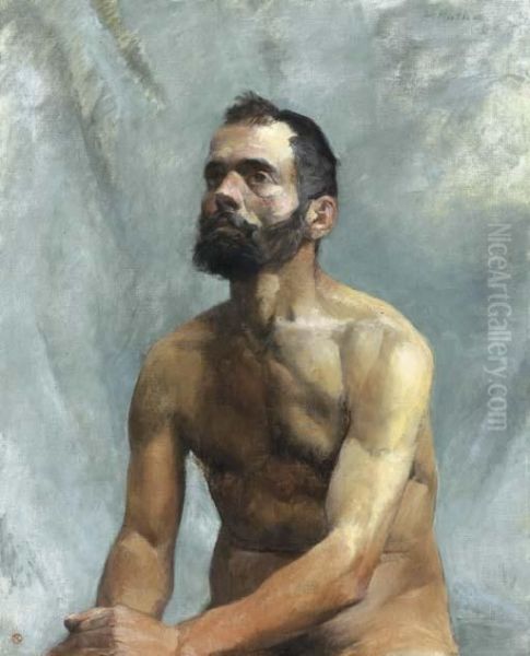 Academie D'homme Nu: Buste - view 1