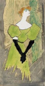 Yvette Guilbert by Henri De Toulouse-Lautrec