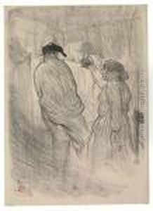 Au Theatre Libre, Antoine Dans L'inquietude by Henri De Toulouse-Lautrec
