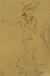 Une Femme Dansant by Henri De Toulouse-Lautrec