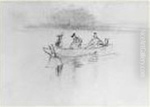 En Barque by Henri De Toulouse-Lautrec