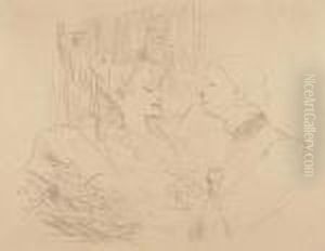 Souper A Londres by Henri De Toulouse-Lautrec
