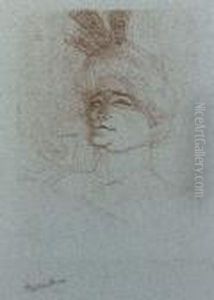 Mademoiselle Marcelle Lender En Buste, De Trois Quarts by Henri De Toulouse-Lautrec