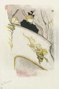 La Loge Au Mascaron Dore by Henri De Toulouse-Lautrec