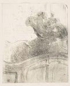 Cleo De Merode>. by Henri De Toulouse-Lautrec