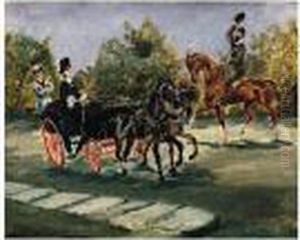 Nice, Sur La Promenade Des Anglais by Henri De Toulouse-Lautrec
