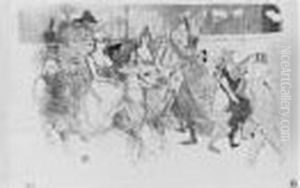 Une Redoute Au Moulin Rouge (d. 65; A. 54; Adr. 55; W. 42) by Henri De Toulouse-Lautrec