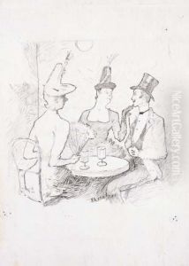 Cafe-concert A Montmartre by Henri De Toulouse-Lautrec