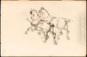Deux Chevaux Au Galop