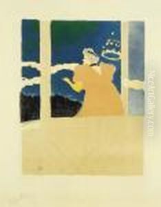 Aux Ambassadeurs--chanteuse Au Caf-concert by Henri De Toulouse-Lautrec