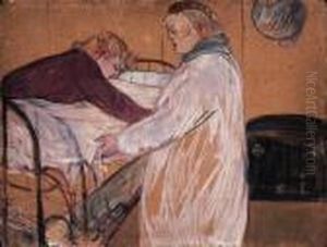 Deux Femmes Faisant Leur Lit by Henri De Toulouse-Lautrec