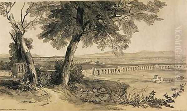 Campagna of Rome from Villa Mattei - view 1