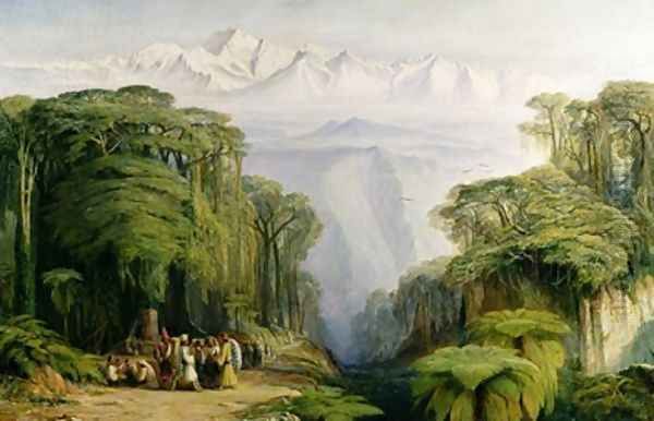 Kinchinjunga from Darjeeling - view 1