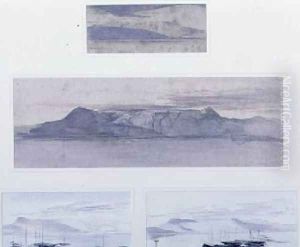 S Salvador Corfu by Edward Lear