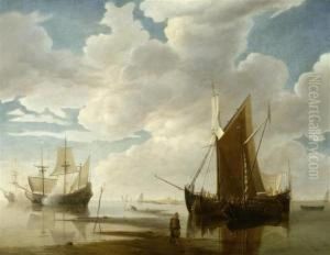 Boats In The Reeds With Fishermen