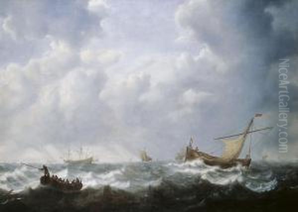 Schiffe Und Boote Auf Bewegter See - view 1