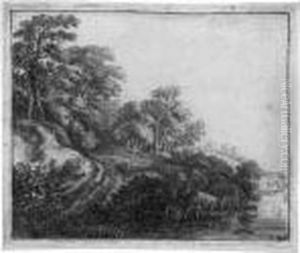 Der Weg Zu Bewaldeten Anhohe