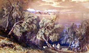 Corfu from above the Village of Analipsis by Edward Lear