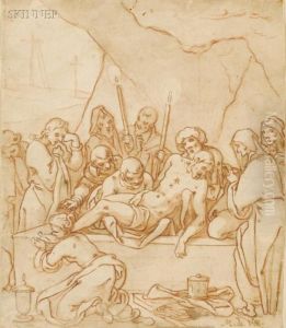 Entombment Of Christ by Maarten de Vos