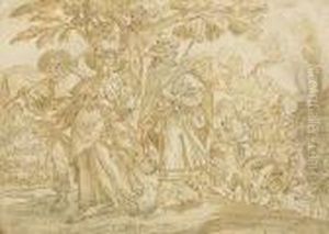 Plume Et Encre Brune, Lavis Brun Plume Et Encre Brune, Lavis Brun