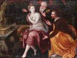 Susannah And The Elders by Maarten de Vos