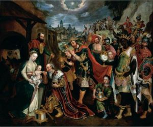The Adoration Of The Magi by Maarten de Vos