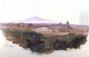 Catania by Edward Lear