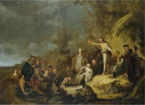 Saint John The Baptist Preaching In The Wilderness by Jacob Willemsz de Wet the Elder