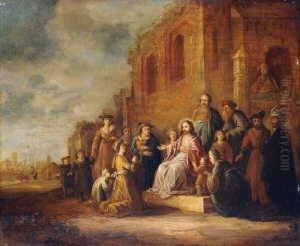 Christus Segnet Die Kinder (nach
 Markus 10, 13-16).
