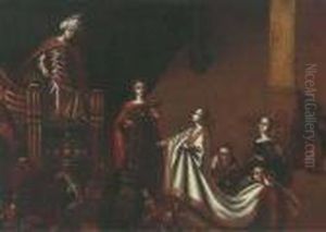 The Family Of Darius Before Alexander by Jacob Willemsz de Wet the Elder