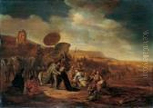 Joseph, Unterkonig Von Agypten, Empfangt Seinen Vater Und Seine Bruder (genesis 46, 29). - view 1