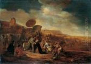 Joseph, Unterkonig Von Agypten, Empfangt Seinen Vater Und Seine Bruder (genesis 46, 29).
