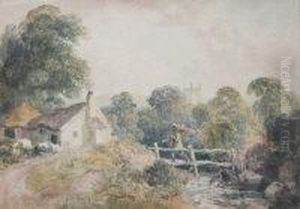 The Footbridge by Peter de Wint