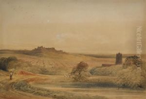 Carisbrooke Castle, Isle Of Wight, From Near St. Mary'schurch