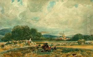 Harvesting Scene by Peter de Wint