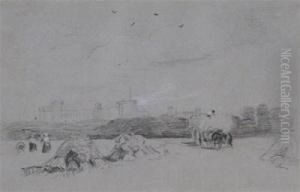 Haymaking Near Windsor by Peter de Wint