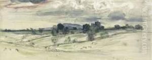 View Of Bardon Hill, Leicestershire, At Sunset