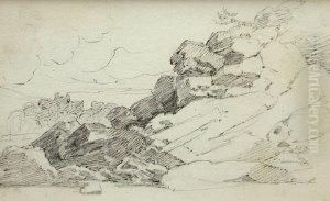 Rocky Outcrop by Peter de Wint