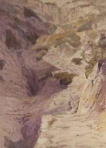 The Rock Korax Ithaca by Edward Lear