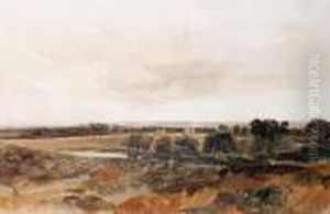 Distant View Of Windsor Castle Fromslough by Peter de Wint