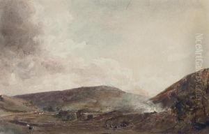 A Working Kiln At Hambleton Quarry, Near Bolton Abbey, Yorkshire