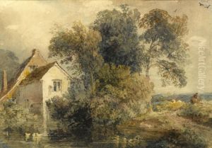 Cottage Scene, Watercolour