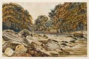 An Autumn River Scene by Peter de Wint