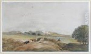 Landscape With Cattle by Peter de Wint