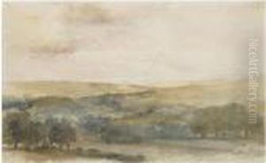 Distant View Of Lowther Castle, Cumberland by Peter de Wint