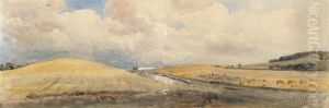 A Cornfield With Tring Station In The Distance by Peter de Wint