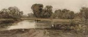 View Of A River, Evening View Of A River, Evening