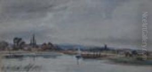On The Trent by Peter de Wint