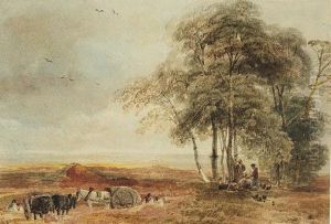 Men Working On The Lincolnshire Heathland